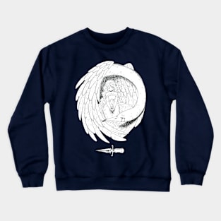 The girl and the bird Crewneck Sweatshirt